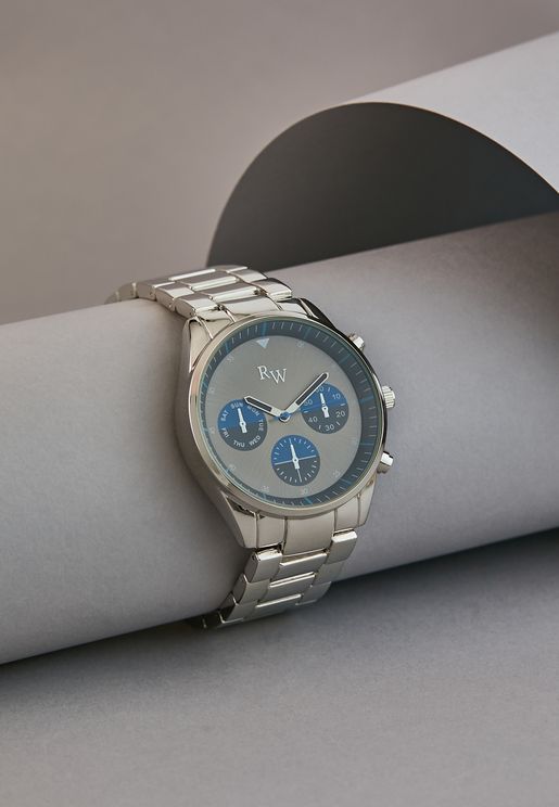 Colour Pop Subdial Detail Bracelet Watch