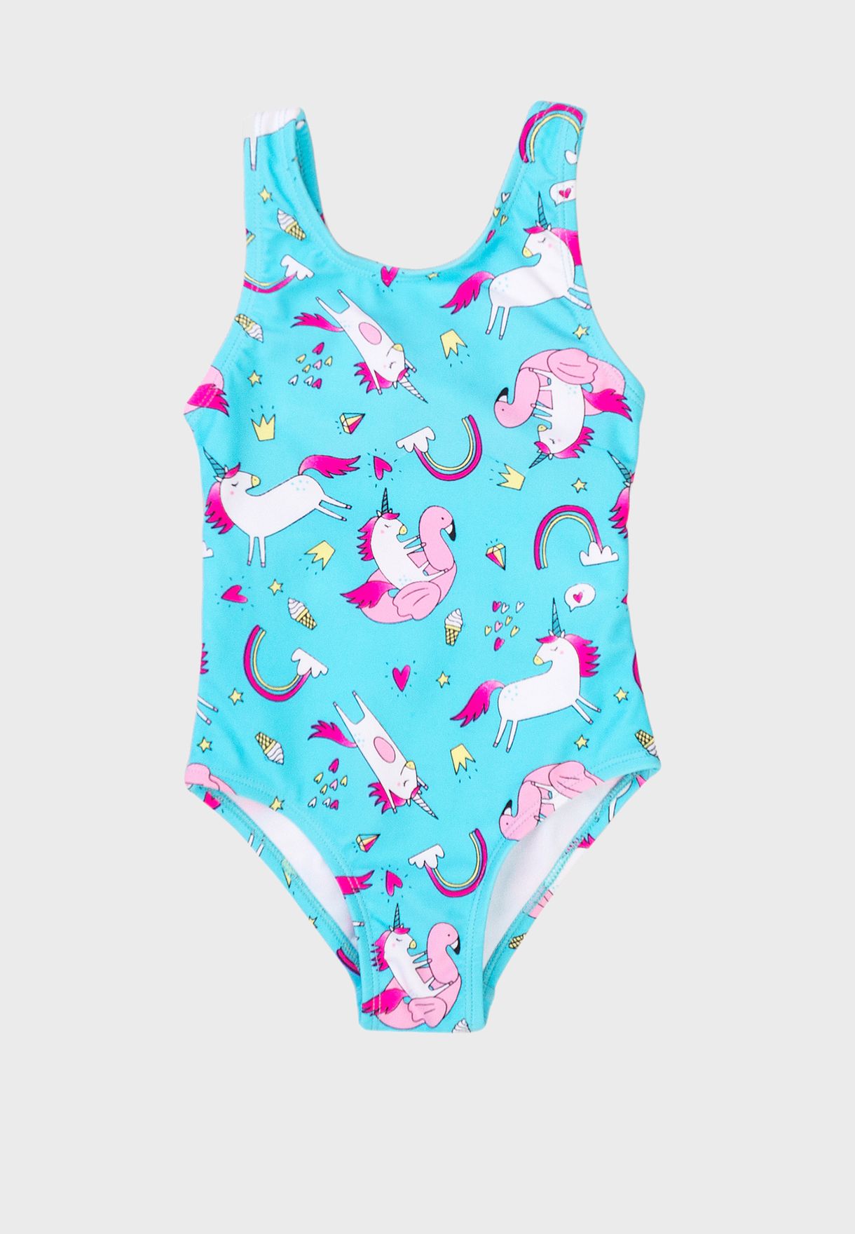 Buy Minoti Multicolor Infant Unicorn Swimsuit For Kids In Mena Worldwide Tg Swim 21