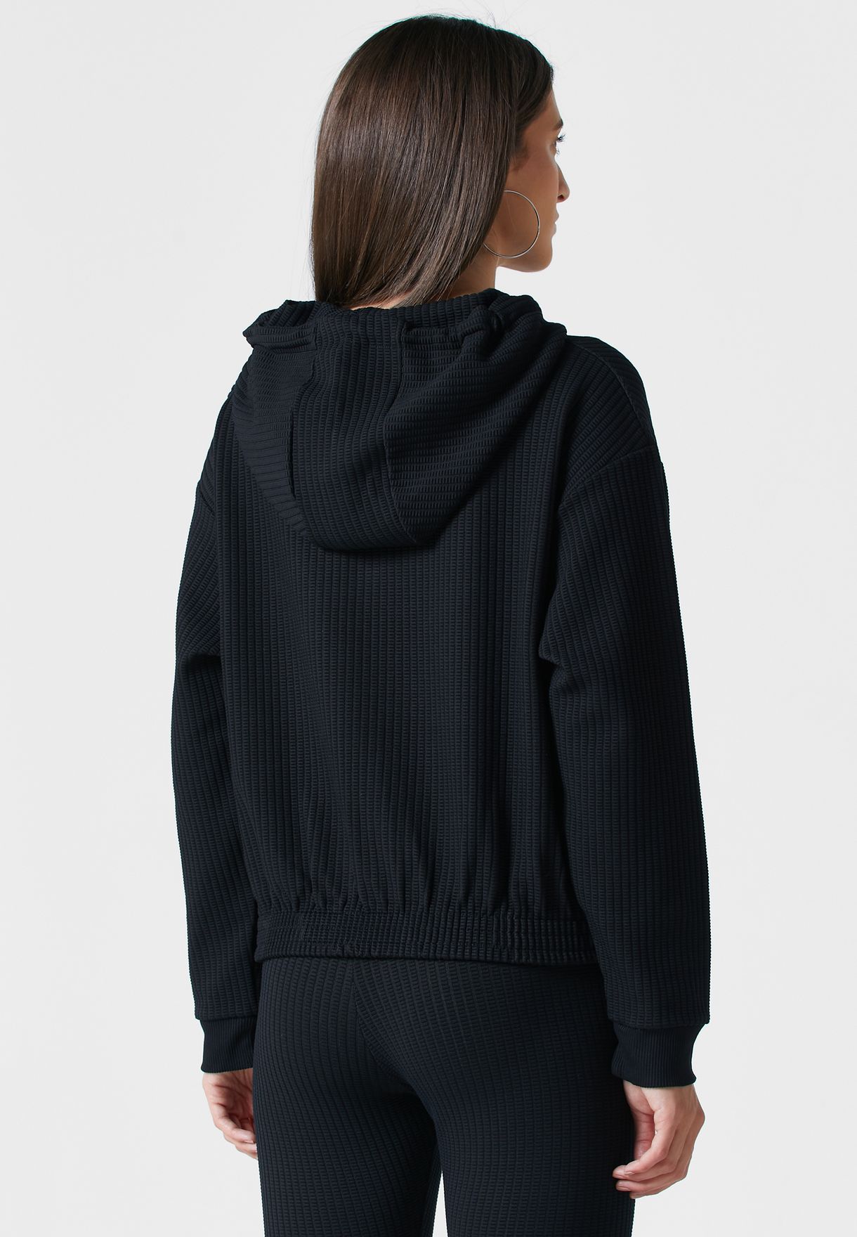 Waffle Knit Hoodie