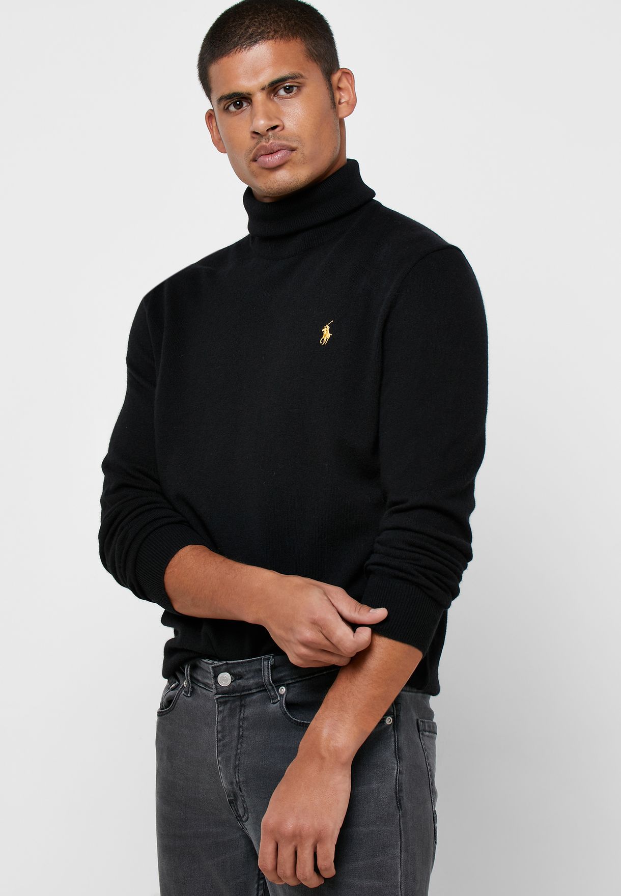 Buy Polo Ralph Lauren black Turtle Neck Sweater for Men in MENA, Worldwide