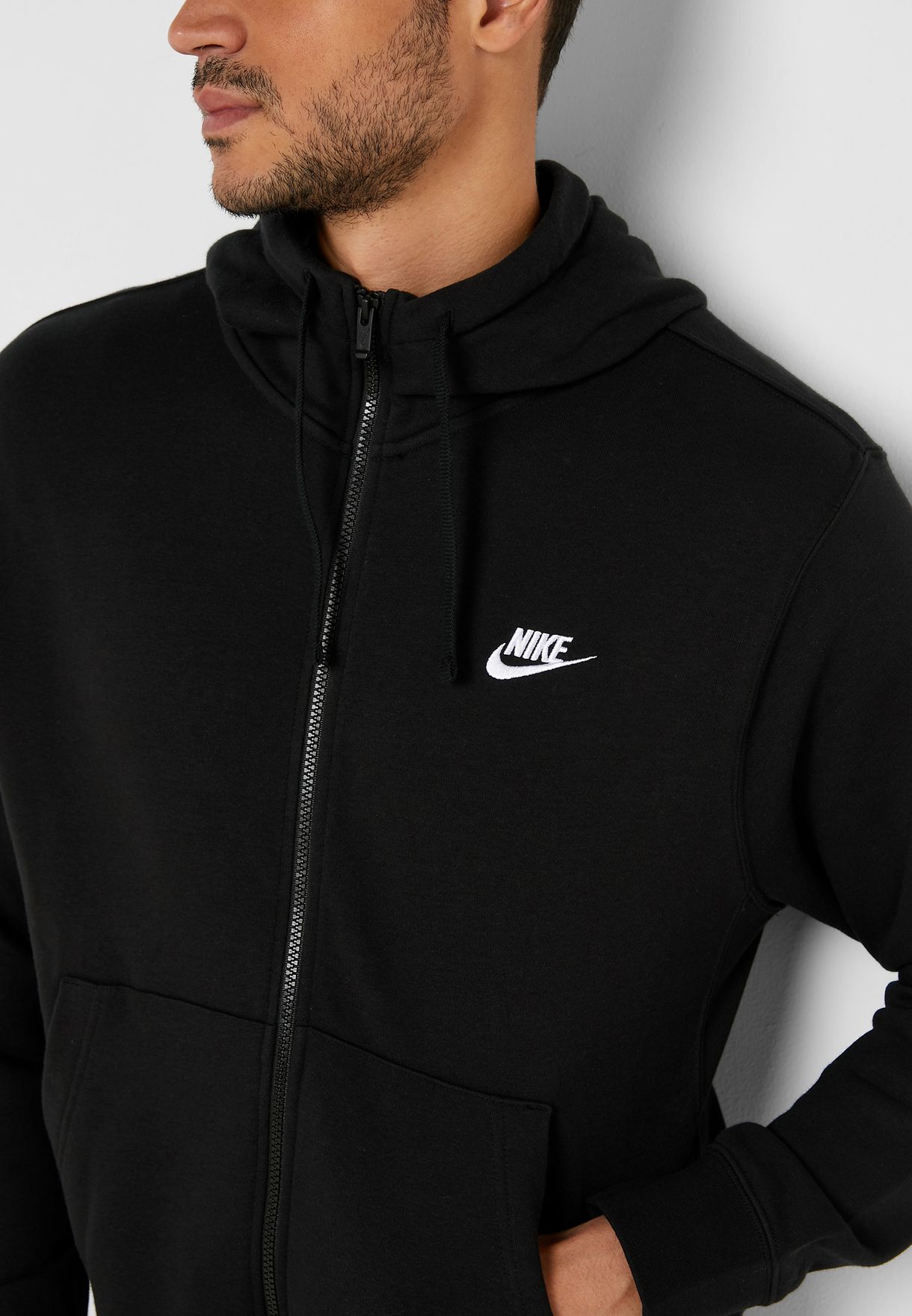 Buy Nike black NSW Club Hoodie for Men in Riyadh, Jeddah