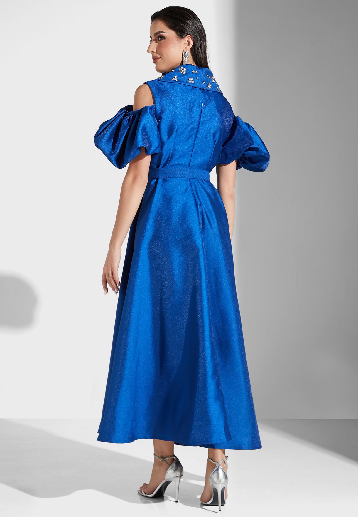 Cold Shoulder Tiered Dress
