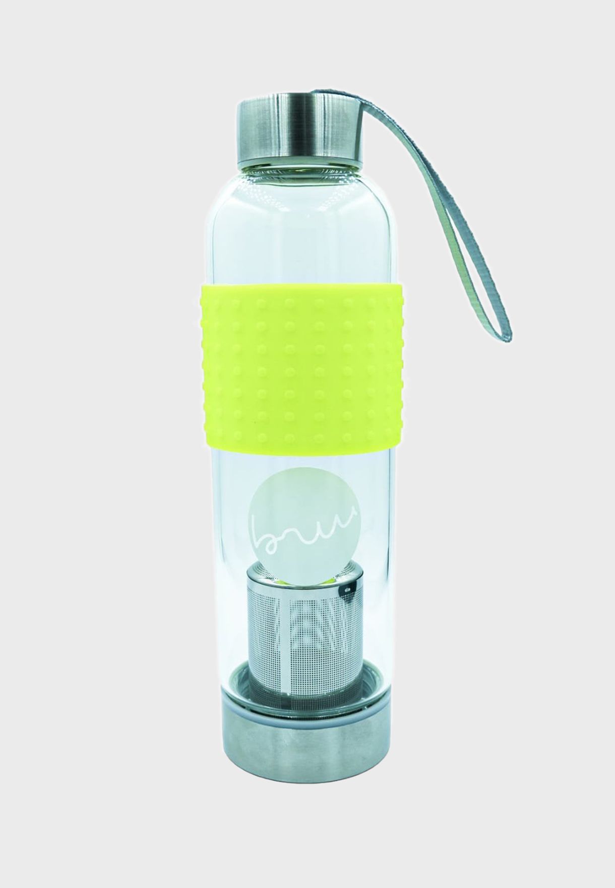Tea To Go - 500Ml Glass Bottle Neon Yellow
