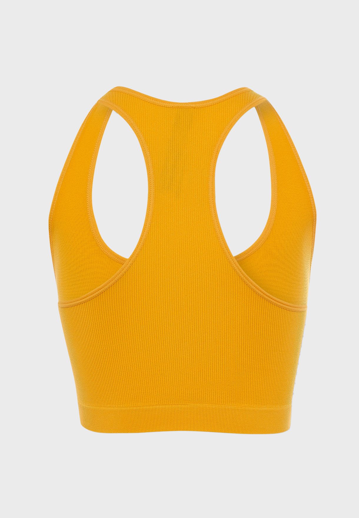 yellow sports crop top