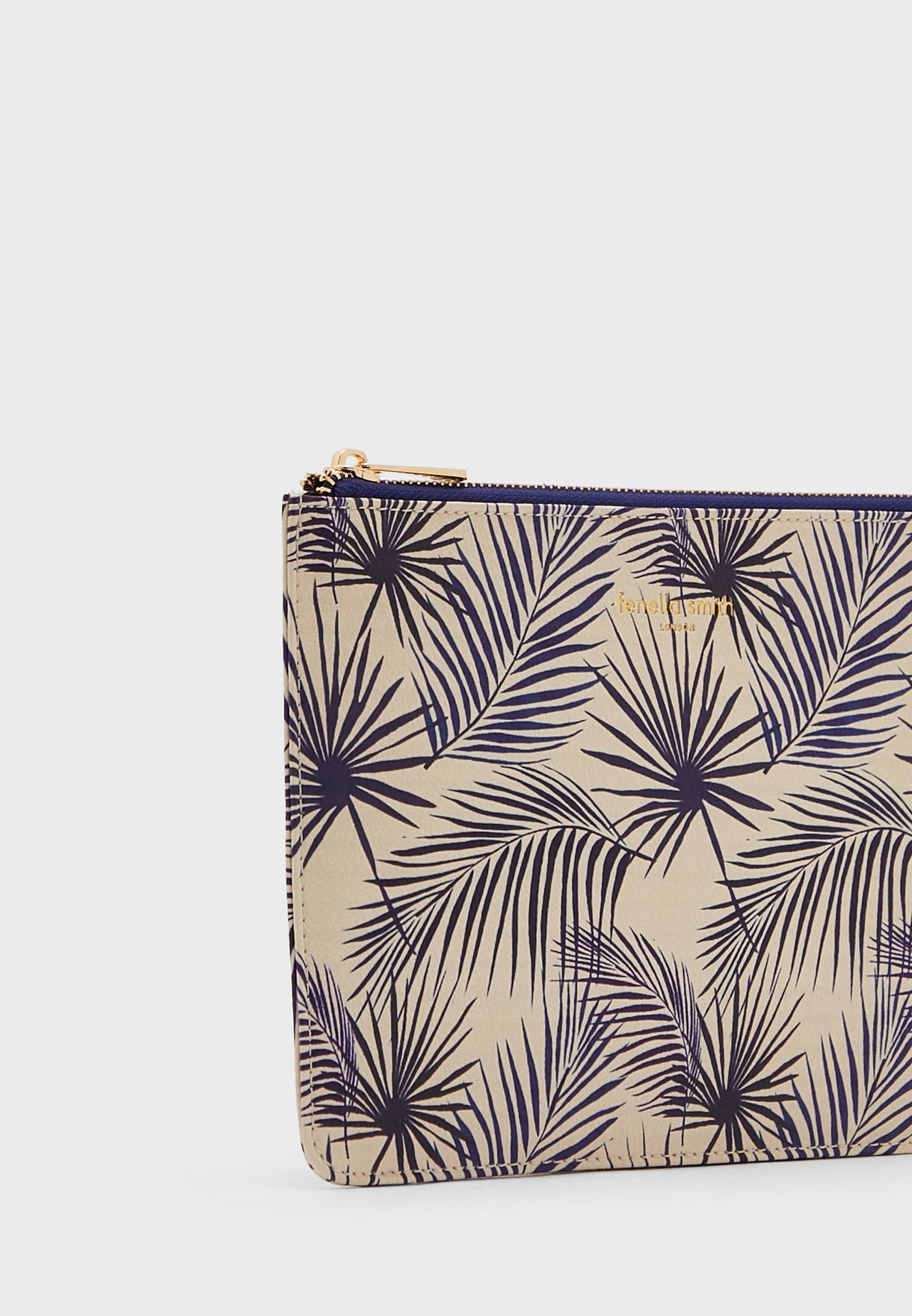 Blue Palm Pouch