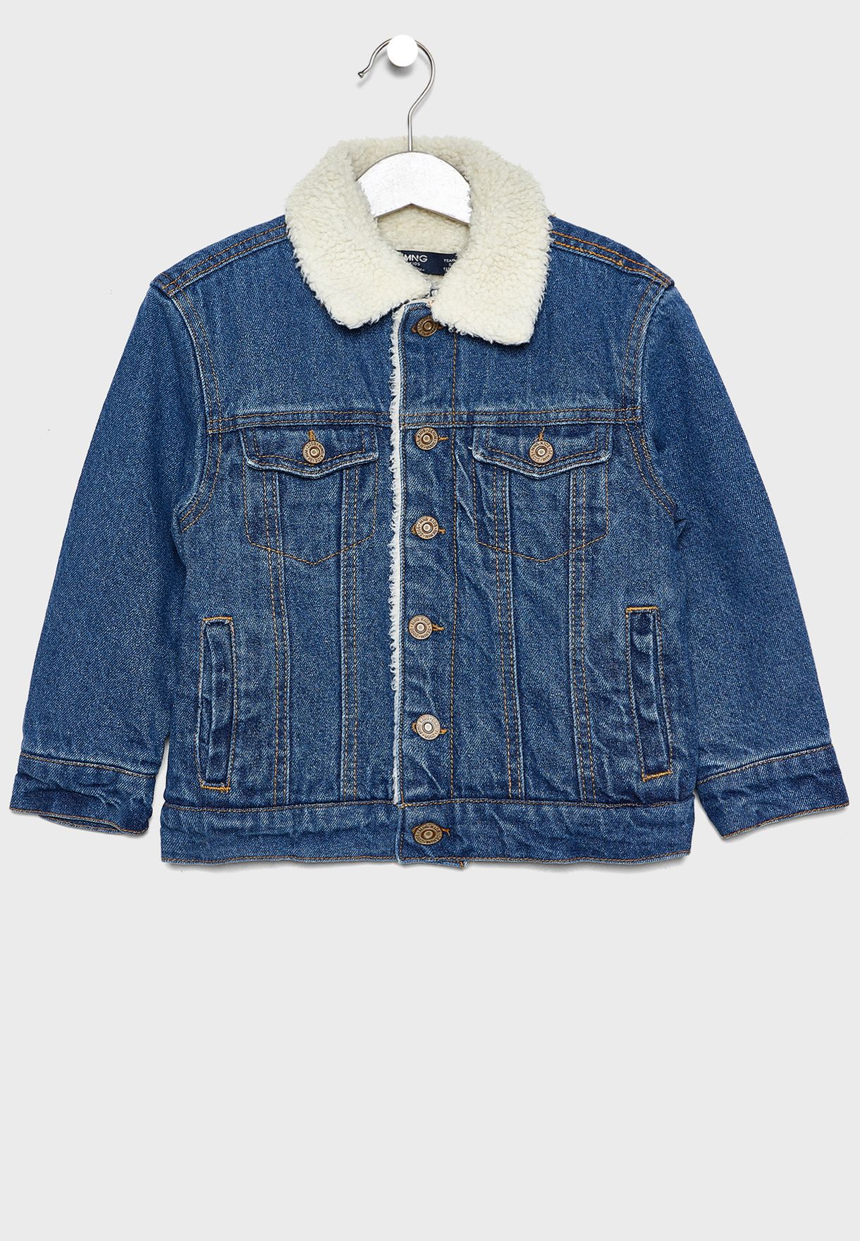 discount 85% KIDS FASHION Jackets Jean Blue 7Y Mango light jacket 