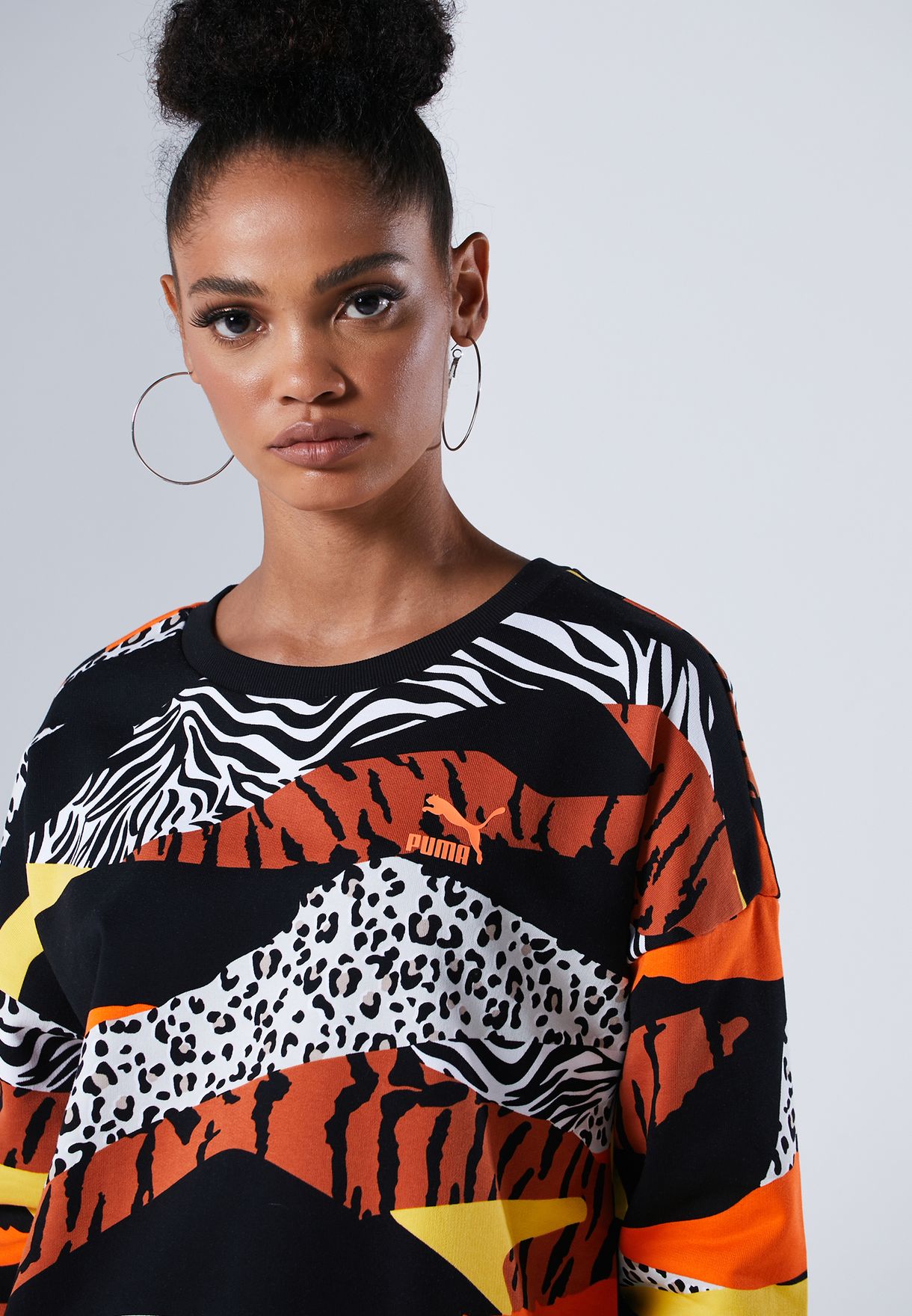 puma bluza classics graphics aop crew sweat