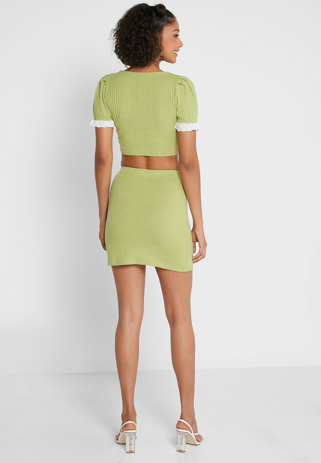 Skirt Set With Slit