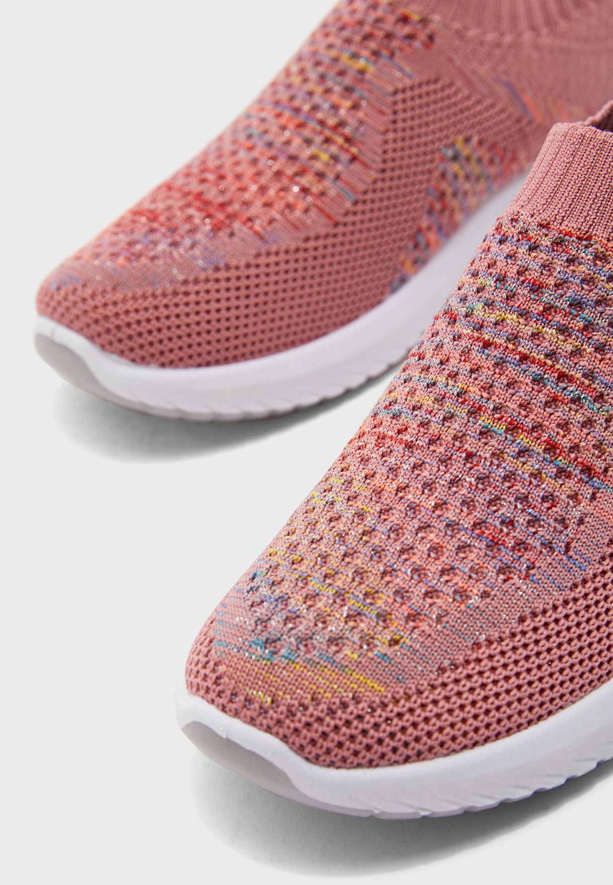 Breathable Knit Pull On Comfort Shoes