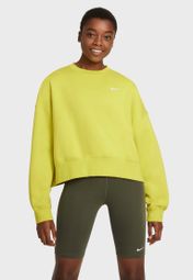Buy Nike yellow NSW Trend Fleece Sweatshirt for Women in MENA 