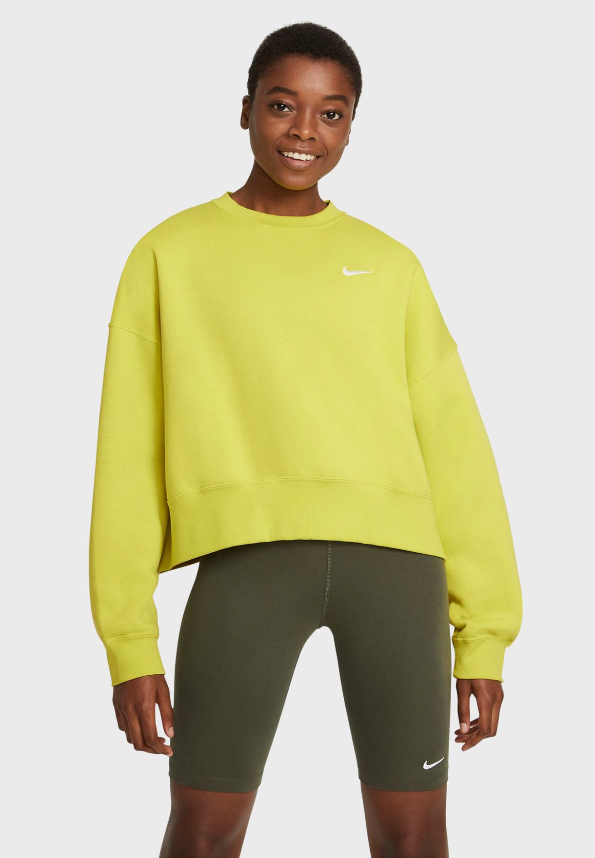 nike sportswear fleece trend crewneck