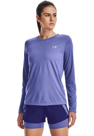 Youth Under Armour Heat Gear Long Sleeve Compression Shirt Purple