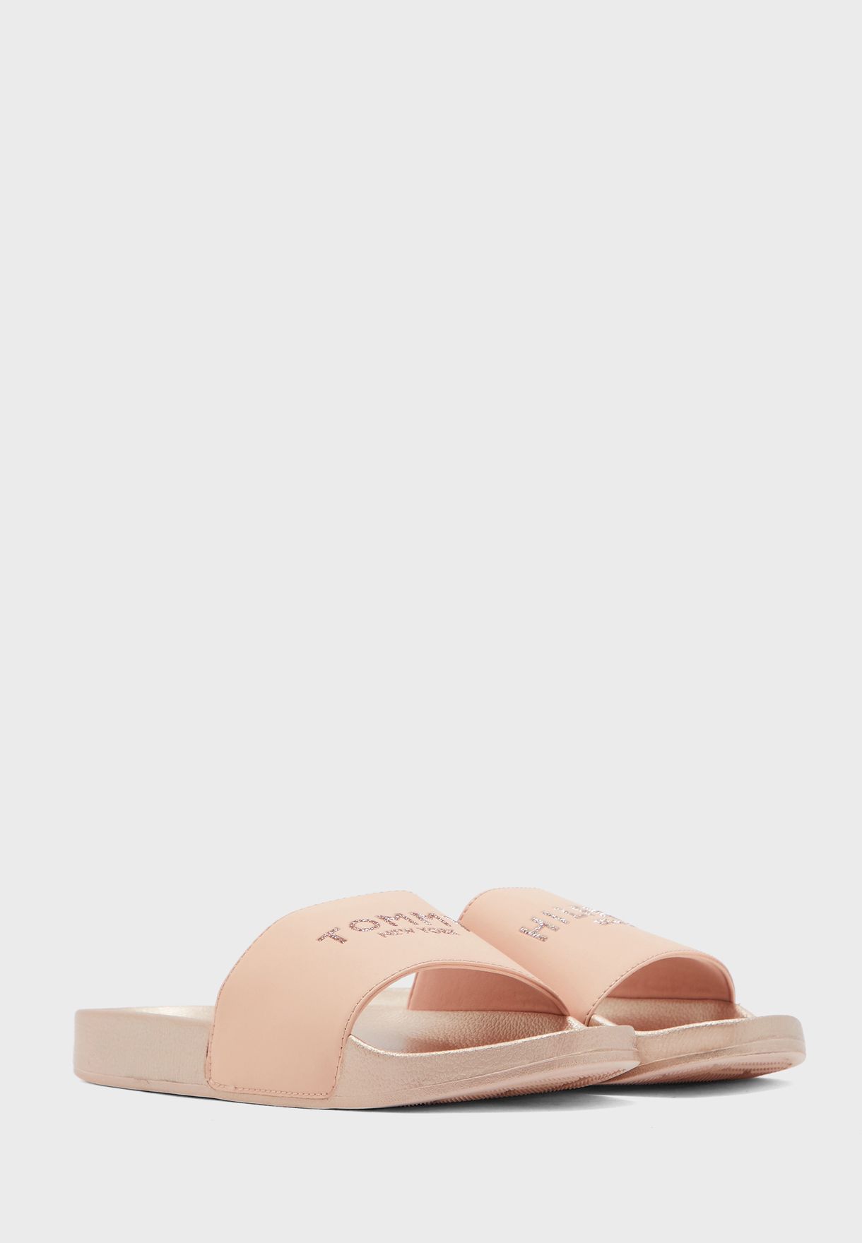 tommy hilfiger pink slides