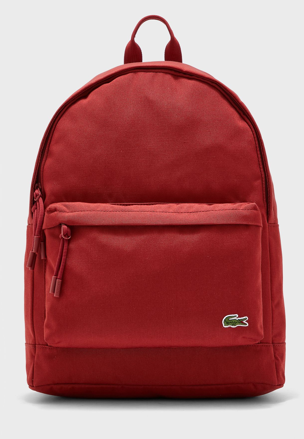 Lacoste red Logo Embroidered Backpack 