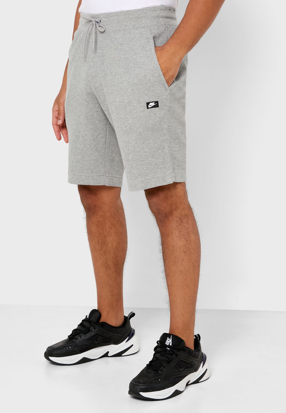 Buy Nike grey NSW Waffle Shorts for Men 