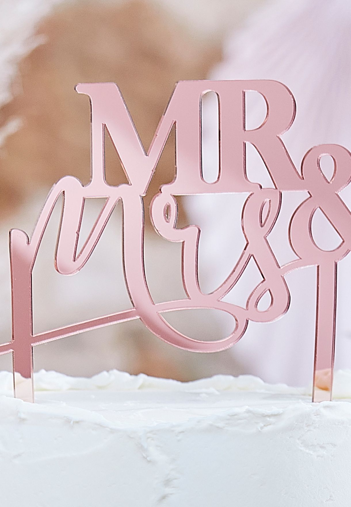 Mr And Mrs Cake Topper