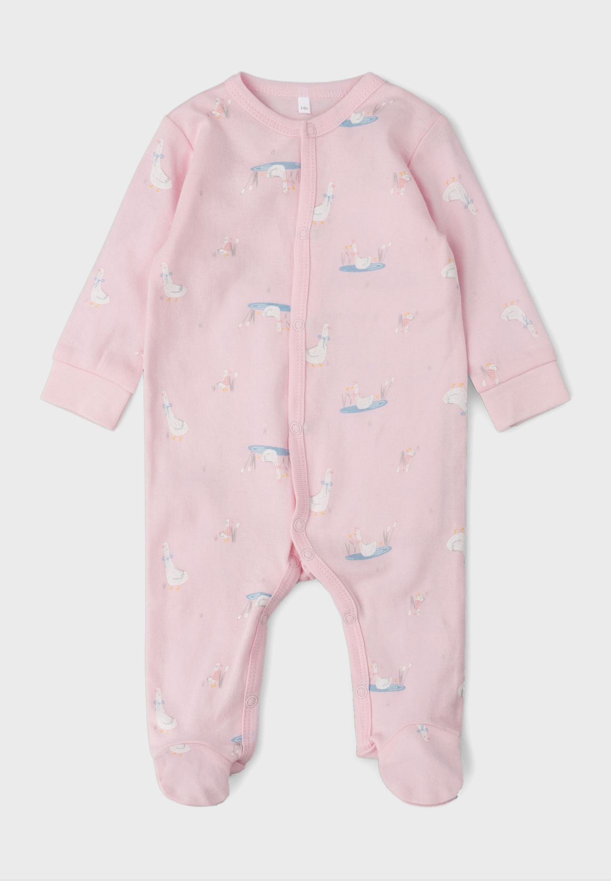 Infant Geese Sleepsuit + Hat And Bib Set