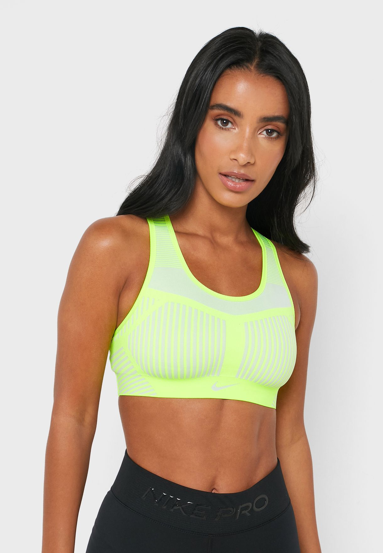 Buy Nike neon Fenom Flyknit Bra for 