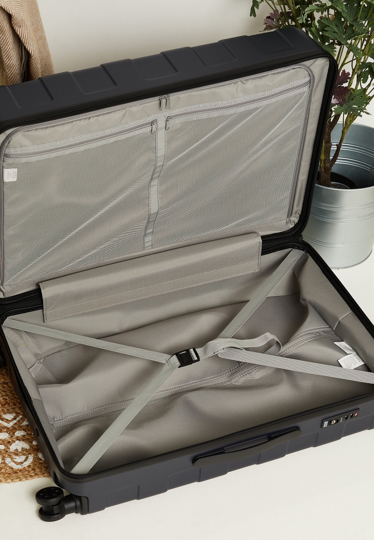 Polycarbonate Hard Carry Suitcase with Stopper | MUJI