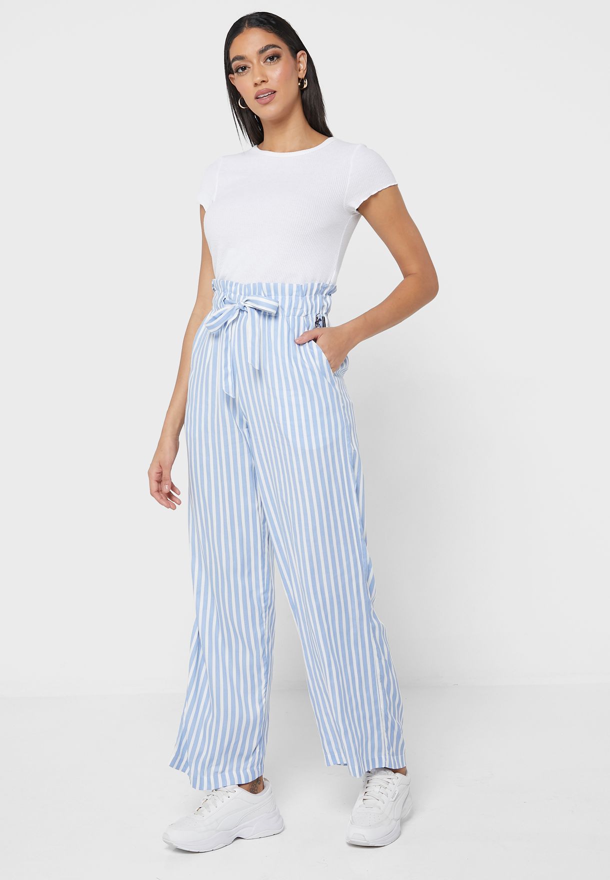 Striped Wide Leg Pants