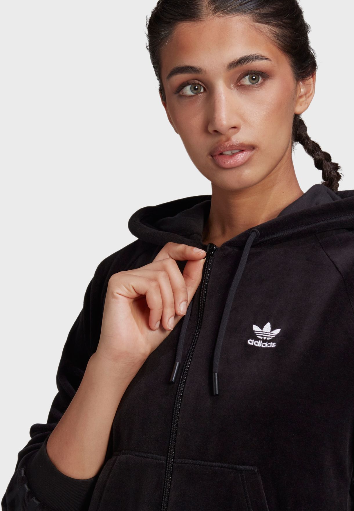 adidas originals 3 stripe hoodie women's