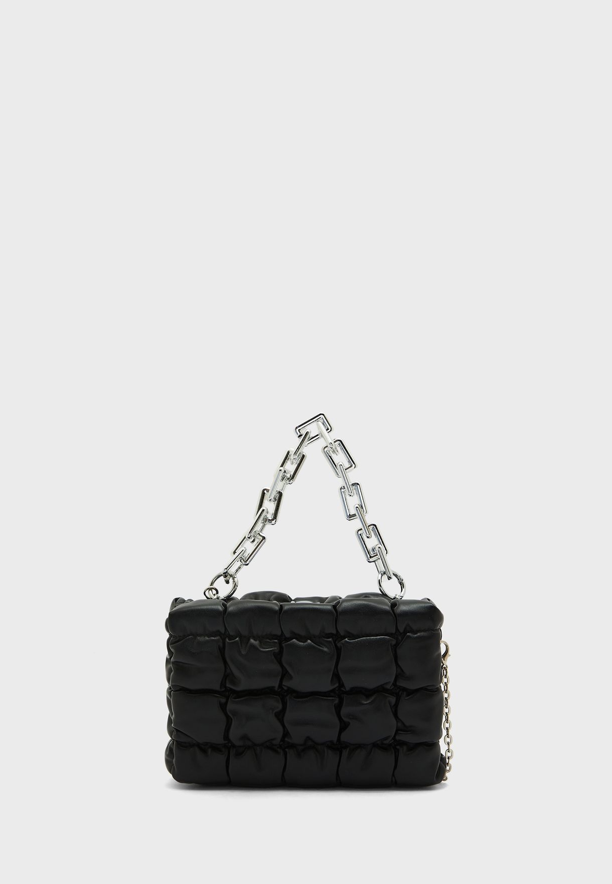 Quilted Handbag With Chain Strap