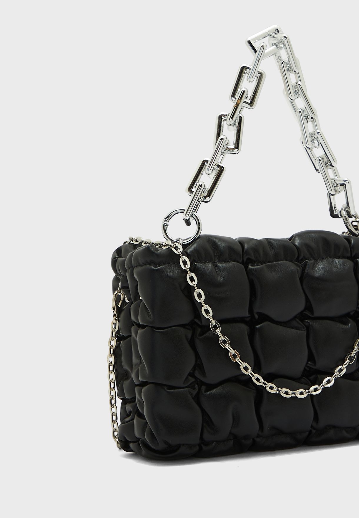Quilted Handbag With Chain Strap