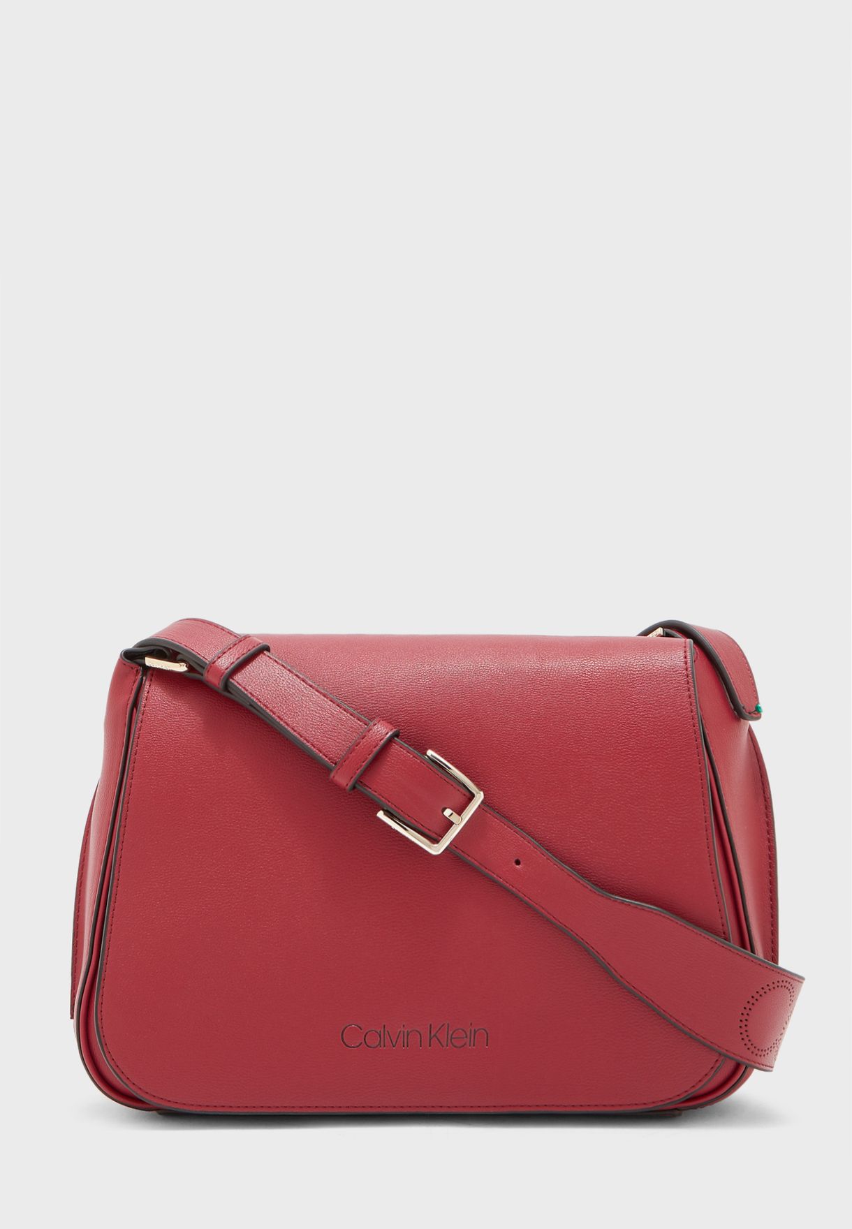 calvin klein punched satchel