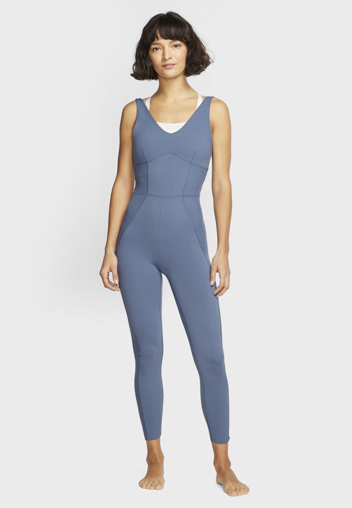 Nike blue Yoga Luxe Jumpsuit for Women 