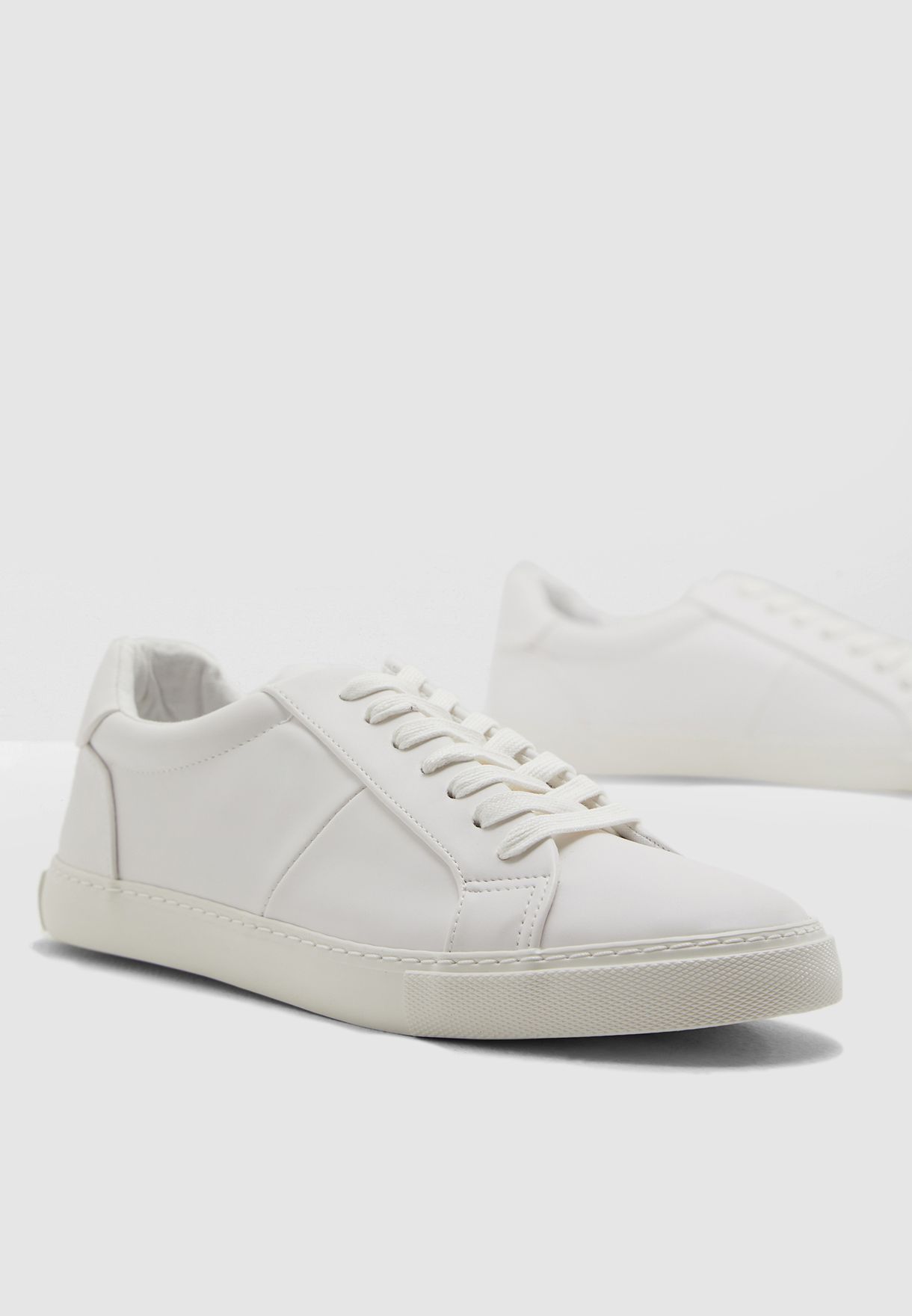 Buy Topman white Henri Lace Trainer for 
