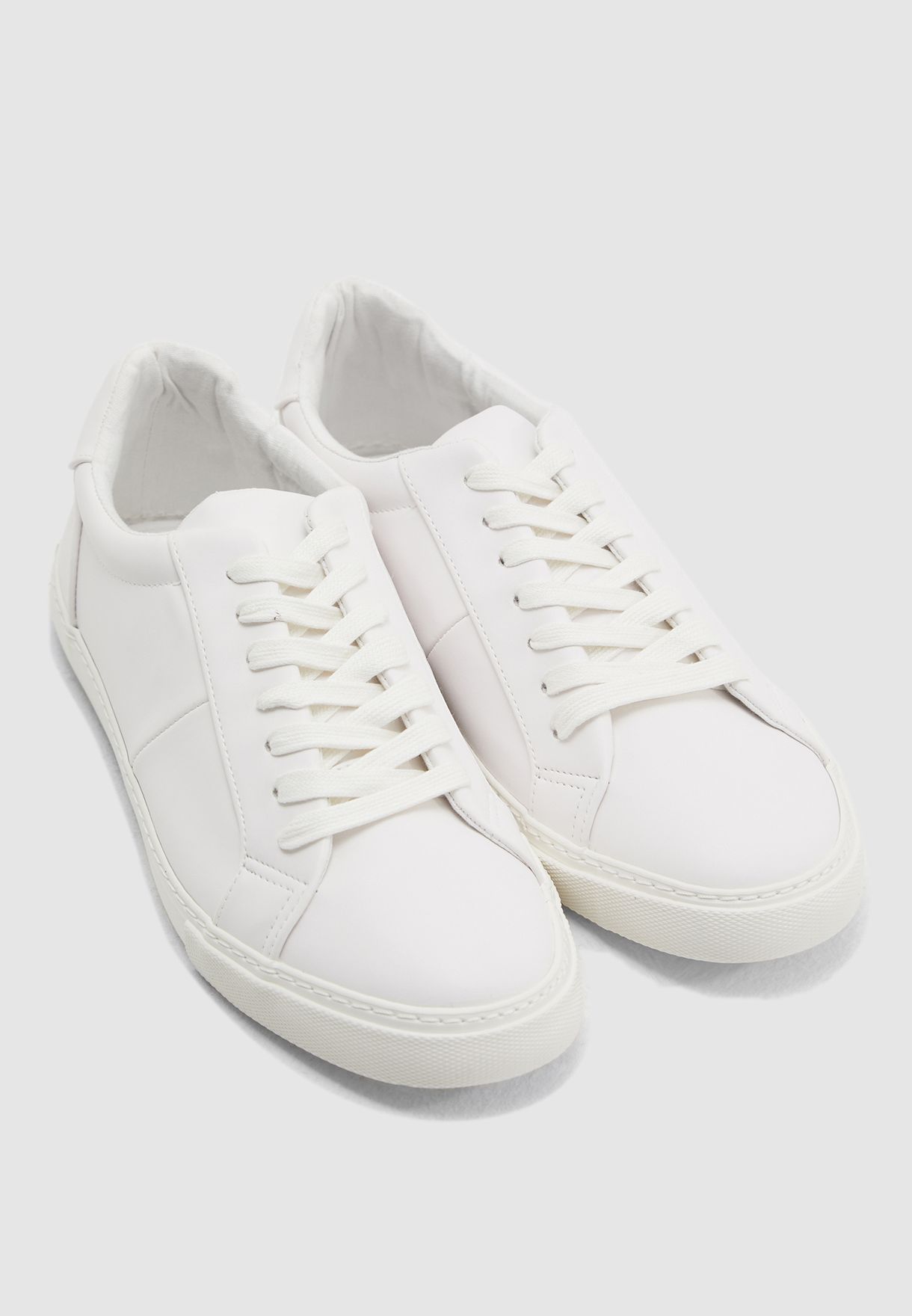 Buy Topman White Henri Lace Trainer for 