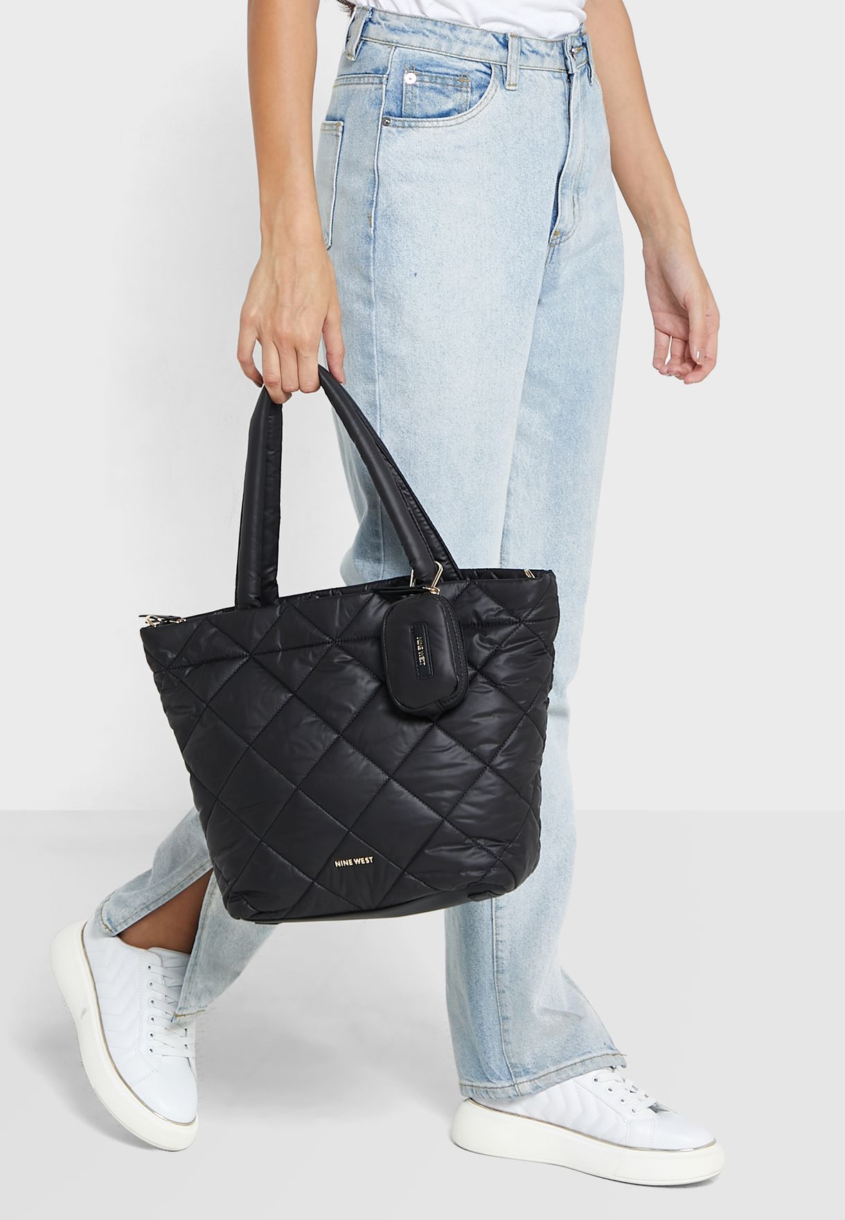 Quilted Top Handle Tote