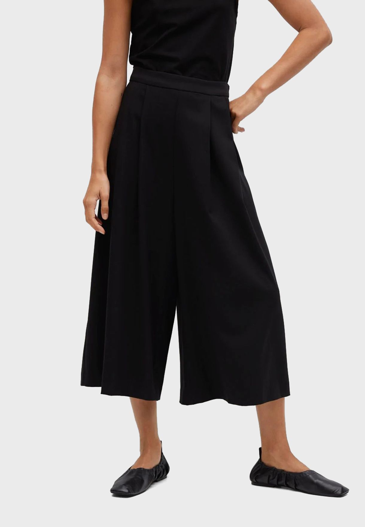 Buy Mango black Wide Leg Pants for Women in Manama, Riffa