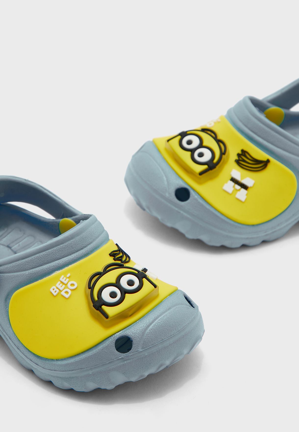 Minions Clogs With Led Light Badge