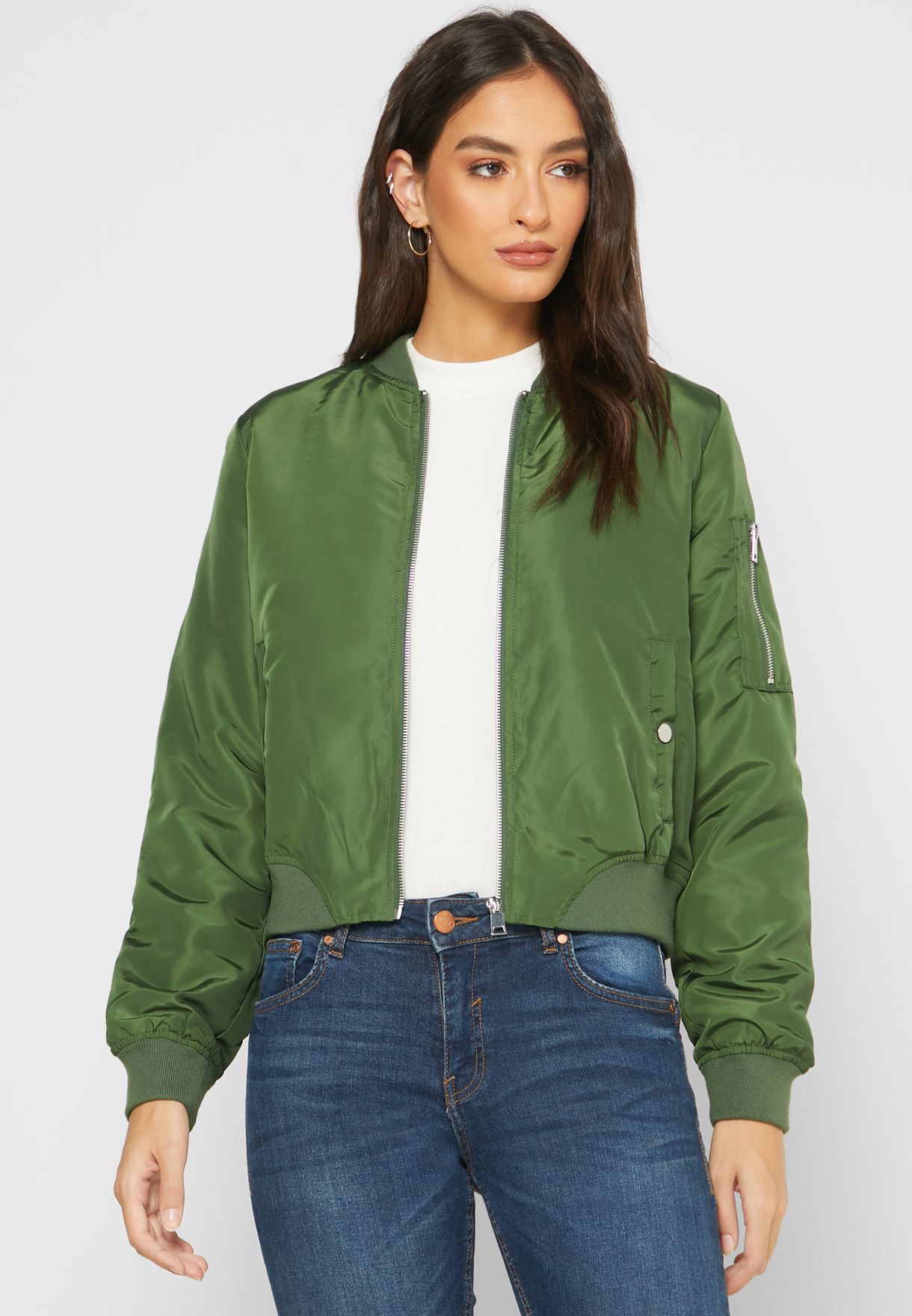 Buy Vero Moda green Bomber Jacket for Women in Worldwide 10230816