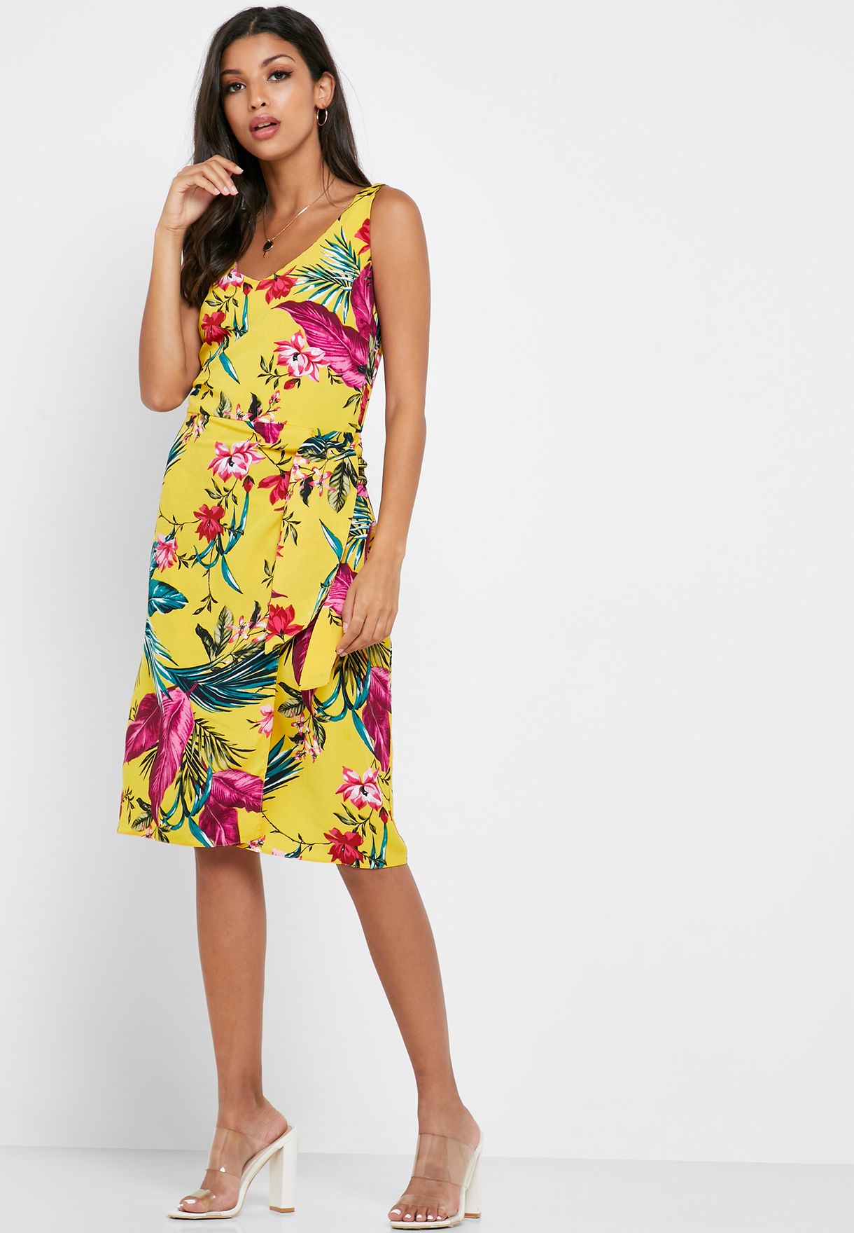 dorothy perkins tropical print dress