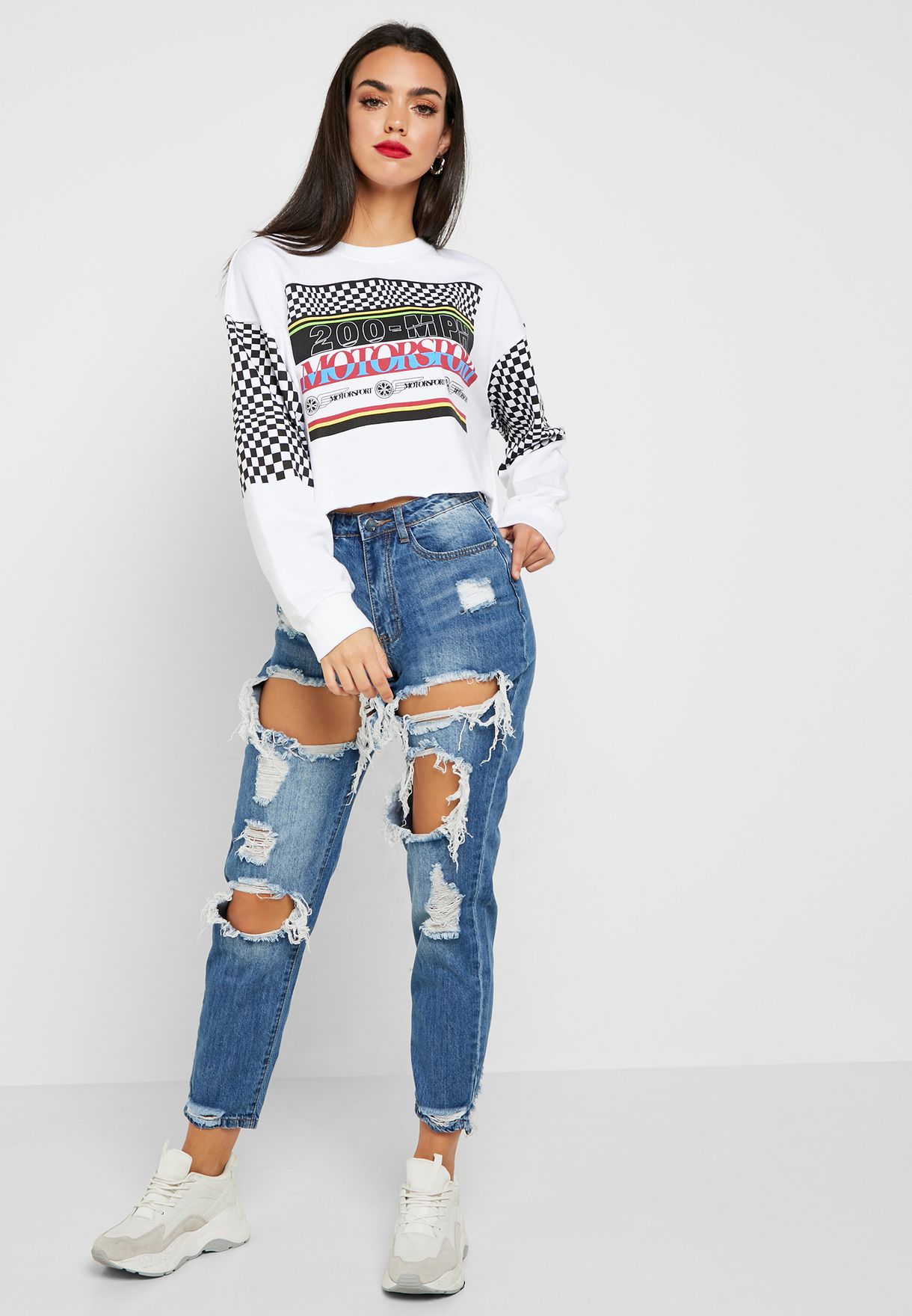 missguided distressed jeans
