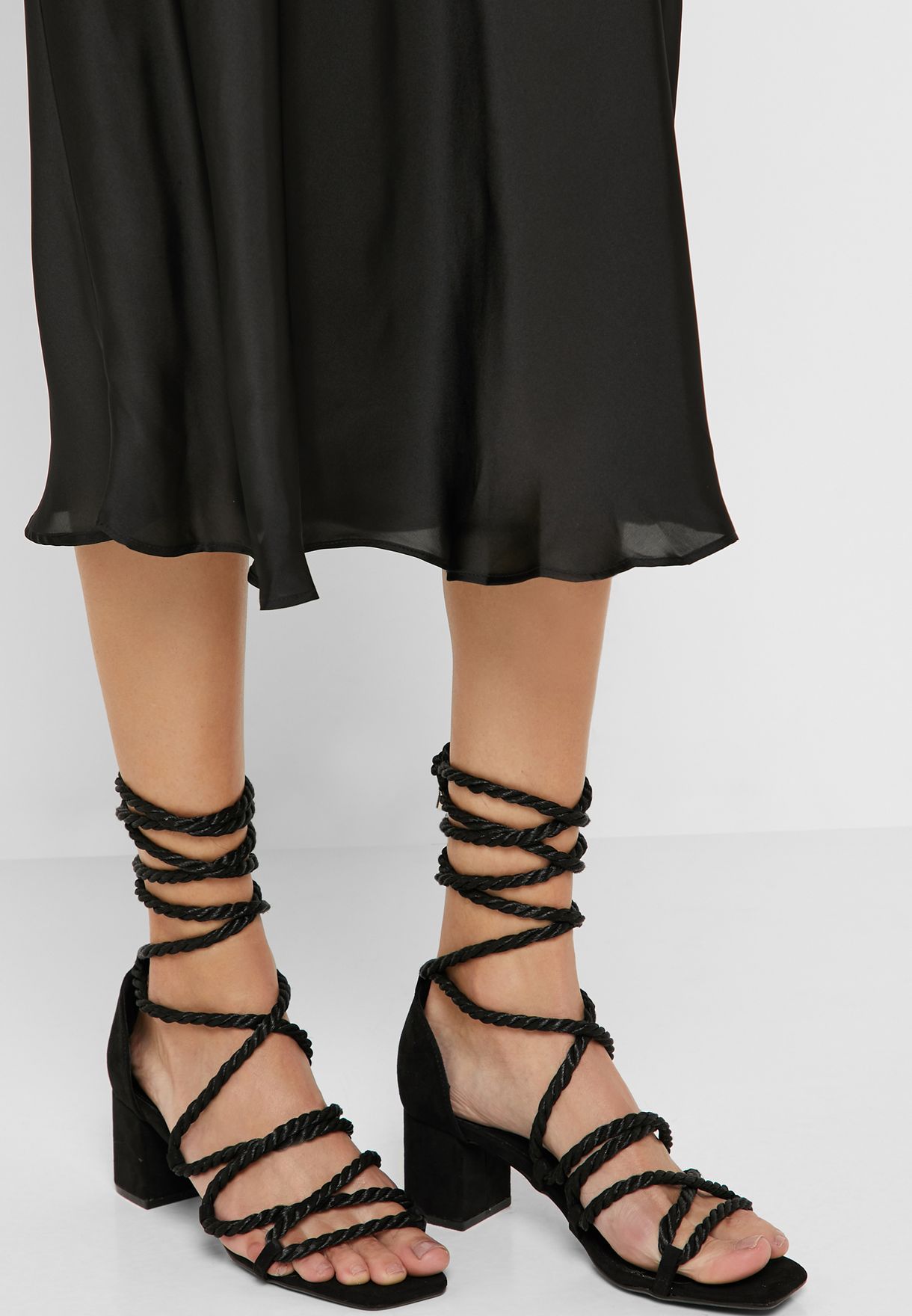 missguided lace up sandals