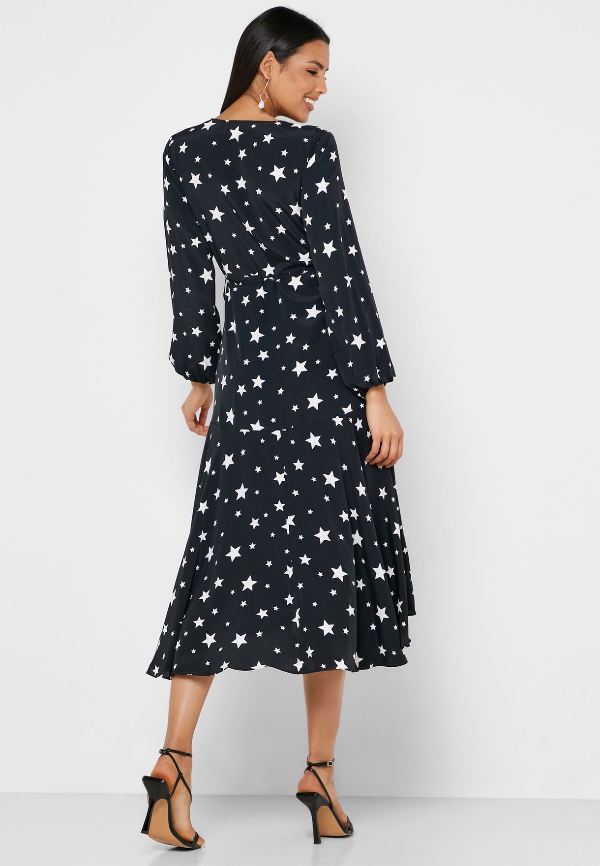 wallis star wrap dress