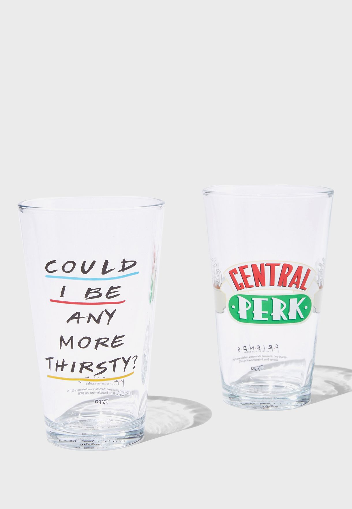 Friends Central Perk Set Of 2 Glasses