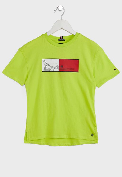 Teen Mountain Flag T-Shirt
