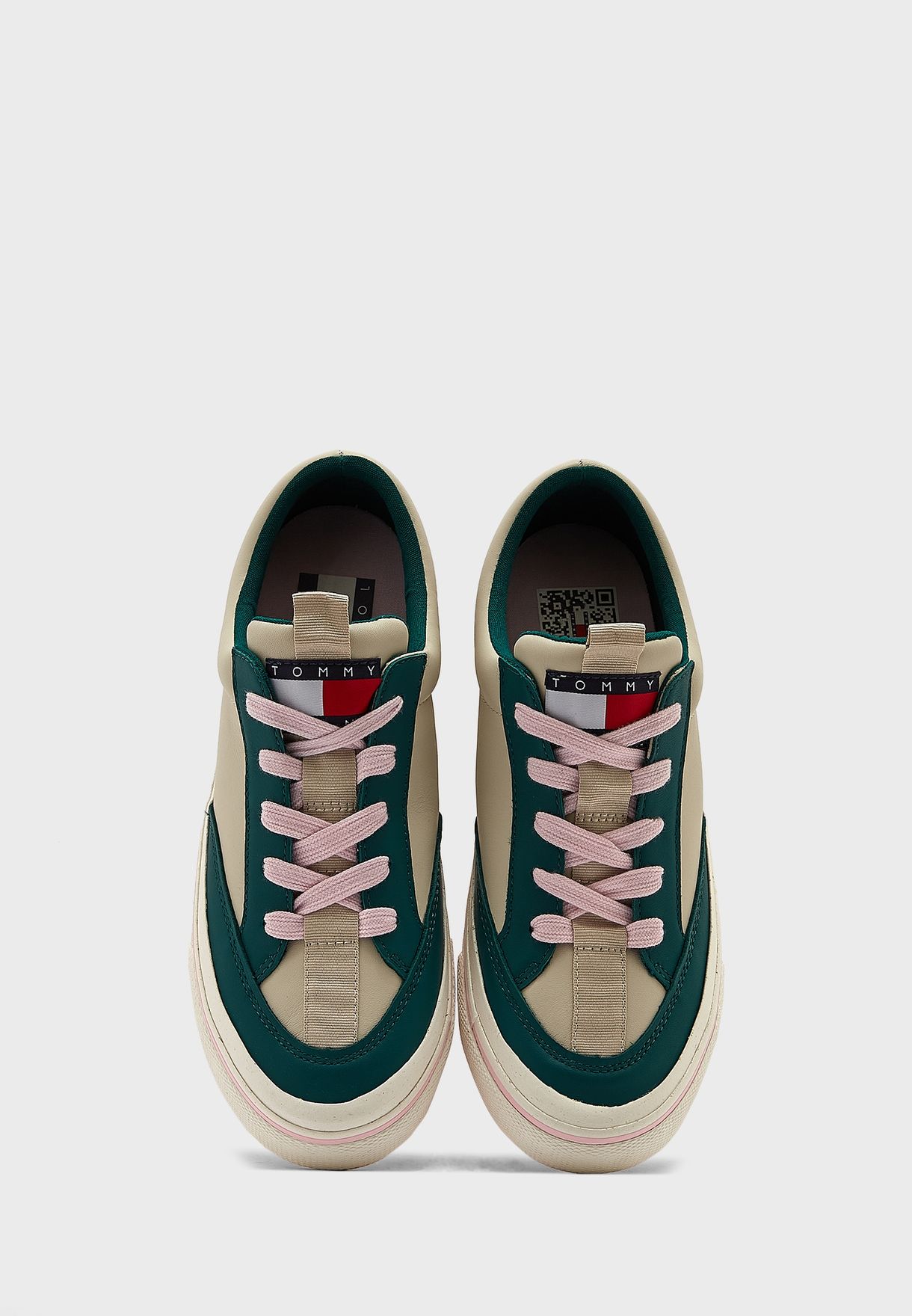 Leather Vulcanized Sneakers