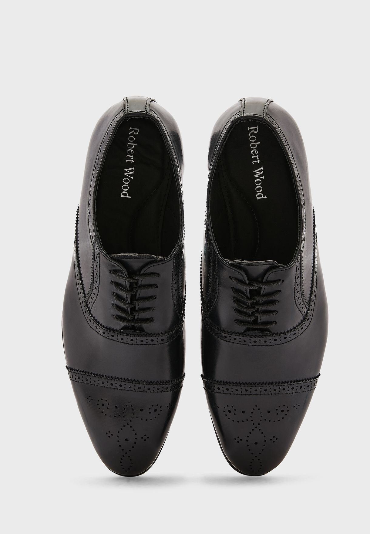 Faux Leather Brogue Oxford Formal Lace Ups