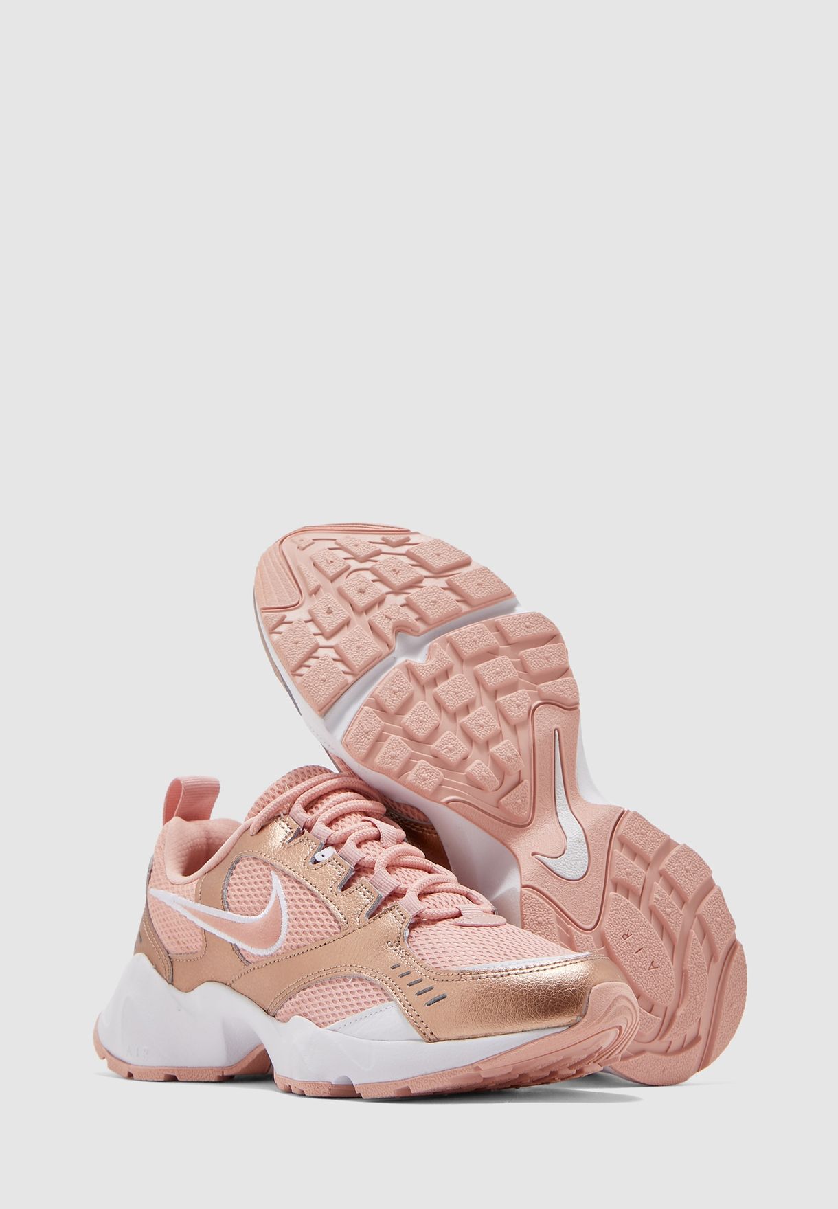 nike air heights rose gold