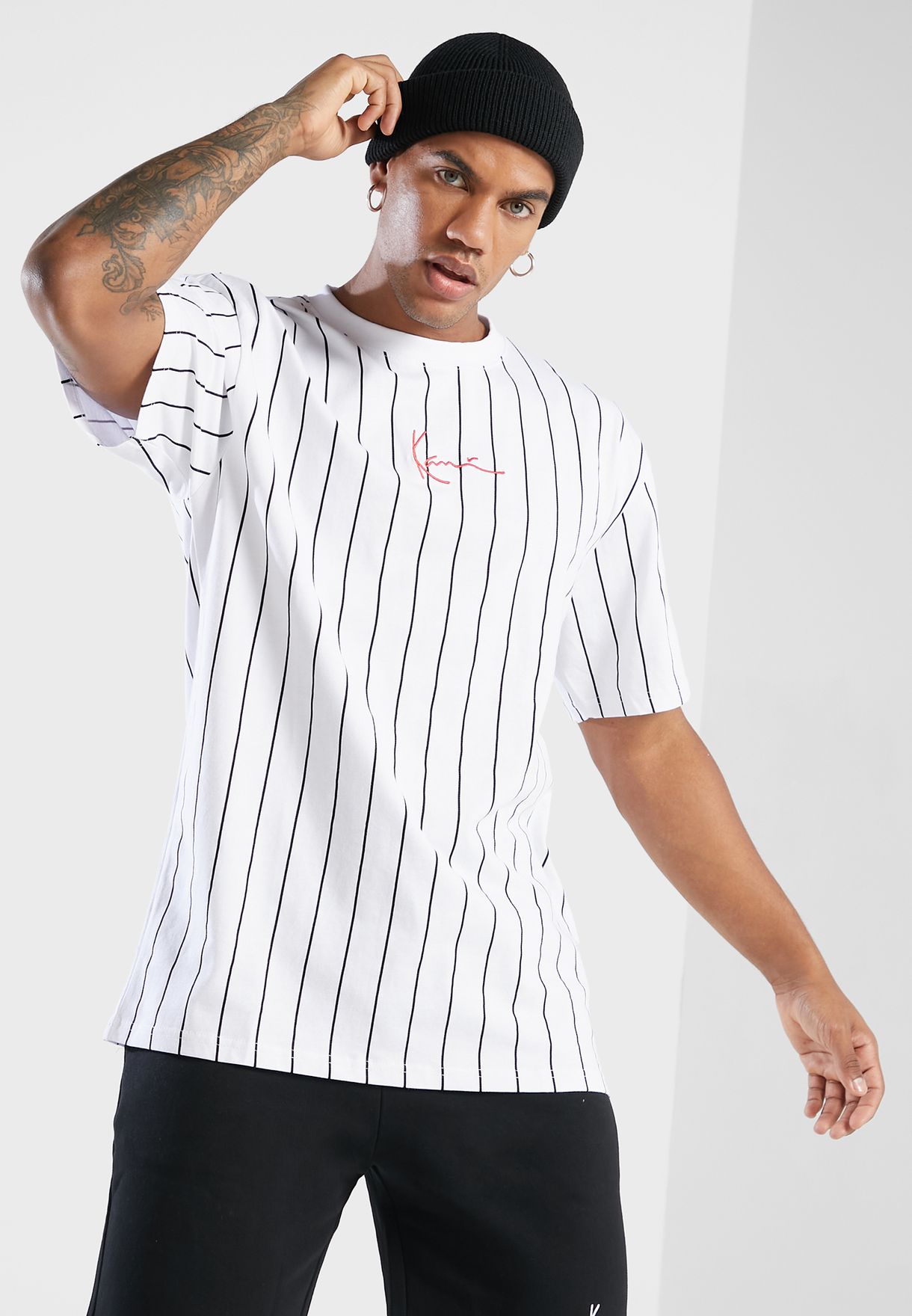 Small Signature Pinstripe T-Shirt