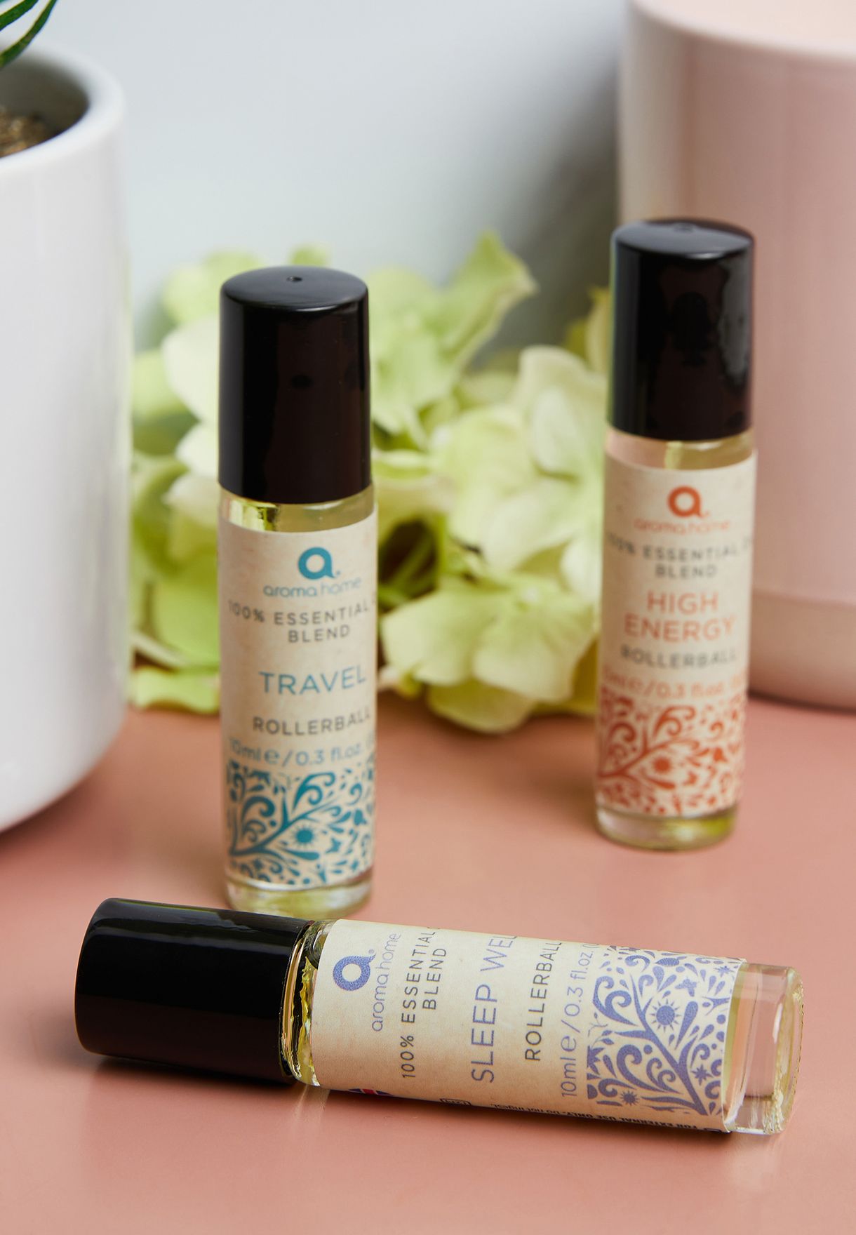 Set Of 3 On The Go Essential Oil Rollerballs
