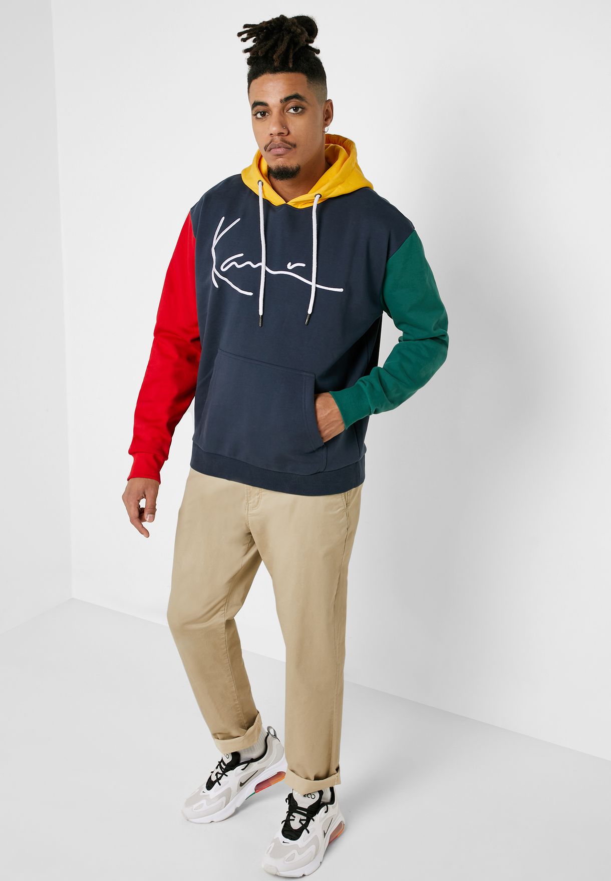 Buy Karl Kani multicolor Signature Block Hoodie for Men in MENA, Worldwide