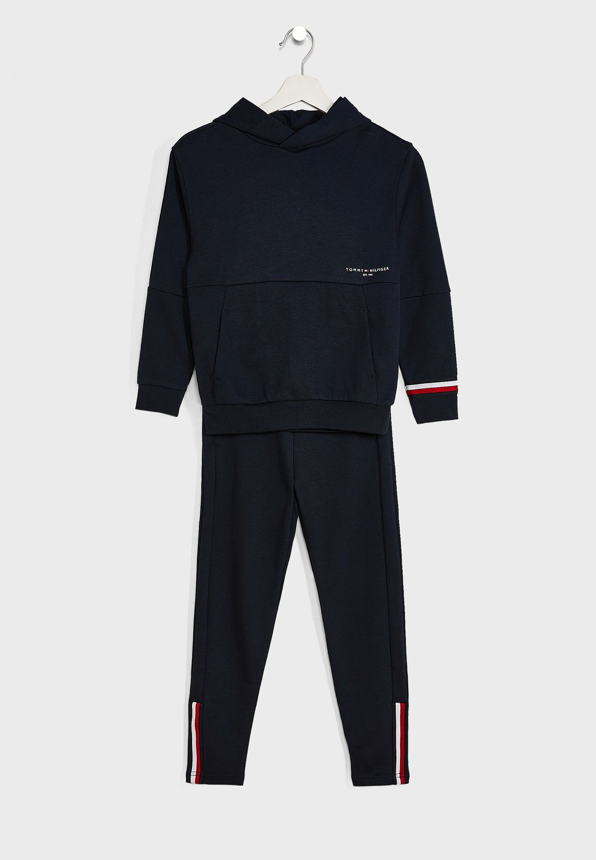 Youth Striped Hooded Tracksuit