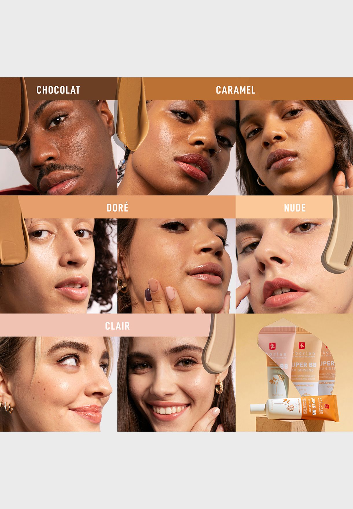 Super BB - Full Coverage BB Cream For Acne Prone Skin Caramel  40Ml
