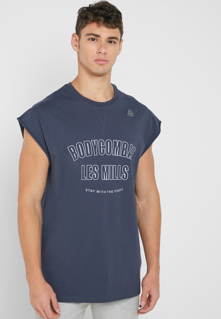 Buy Reebok navy Les Mills T-Shirt for Men Jeddah